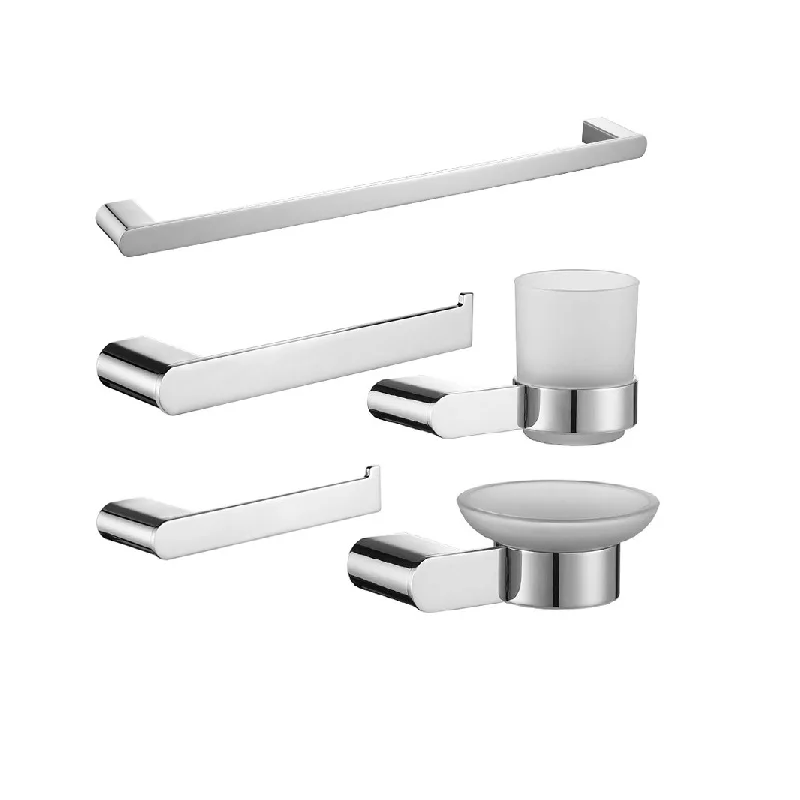 Wholesale Modern Wall Stainless Hotel Shower Bathroom Accessories Set