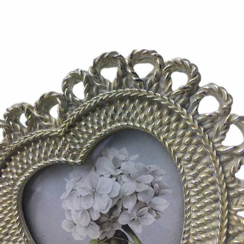 
Heart-shaped Design Resin Rattan Photo Frame Hanging Picture Frame Bilderrahmen 