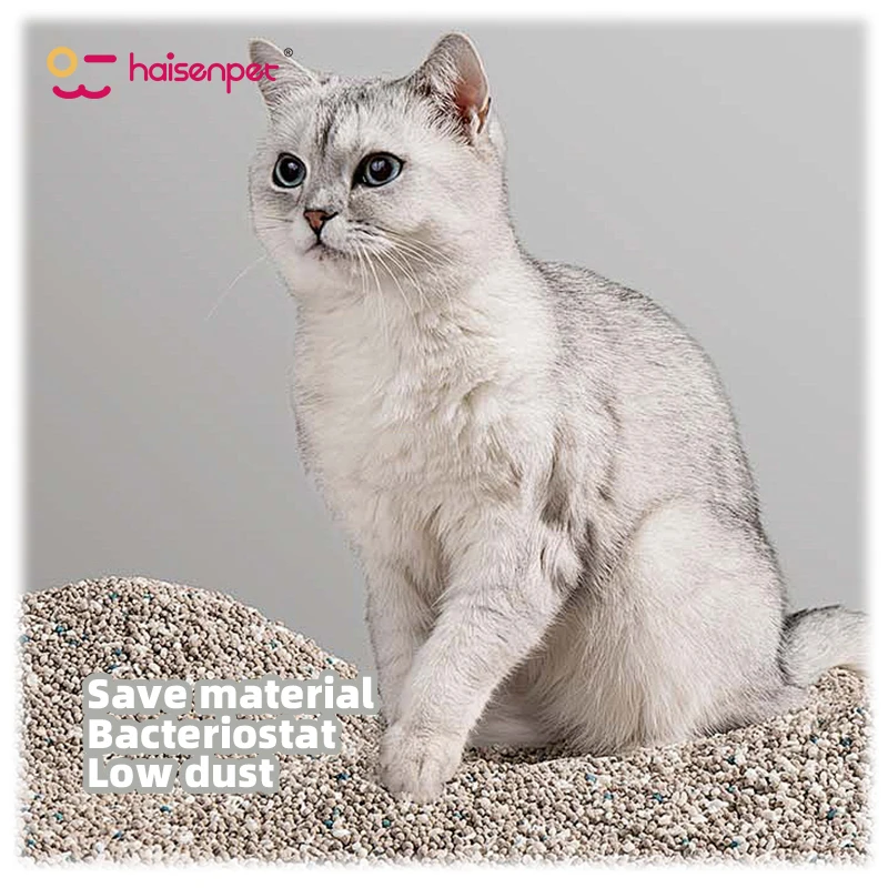 Factory Wholesale Odor Control Coffee Lemon Lavender Ball Shape Clumping Bentonite Cat Litter Sand