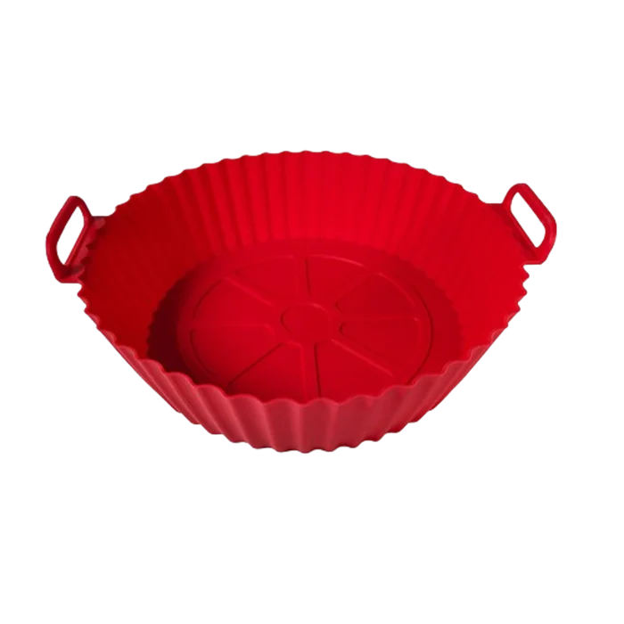 Hot selling air fryer silicone baking tray reusable BPA free food grade air fryer silicone inner lining heat-resistant baking tr