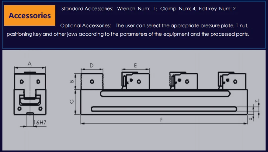 WUFUMAN Precision tool vise bench vise module CNC multi-station vise with slider for milling machine
