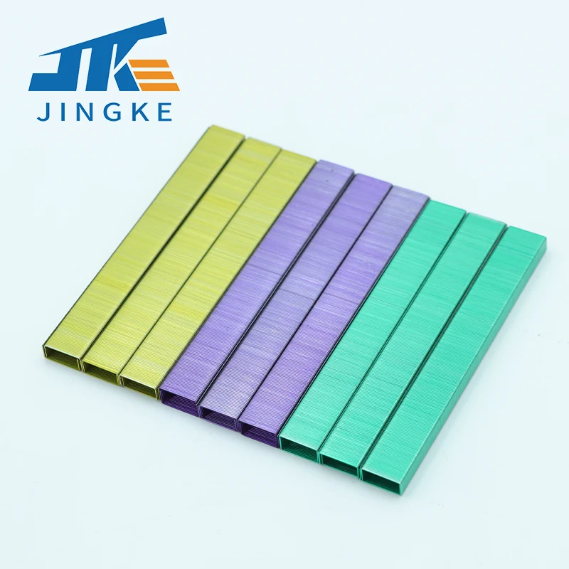 Factory supply  good quality colorful  agrafes 26/6 office staples