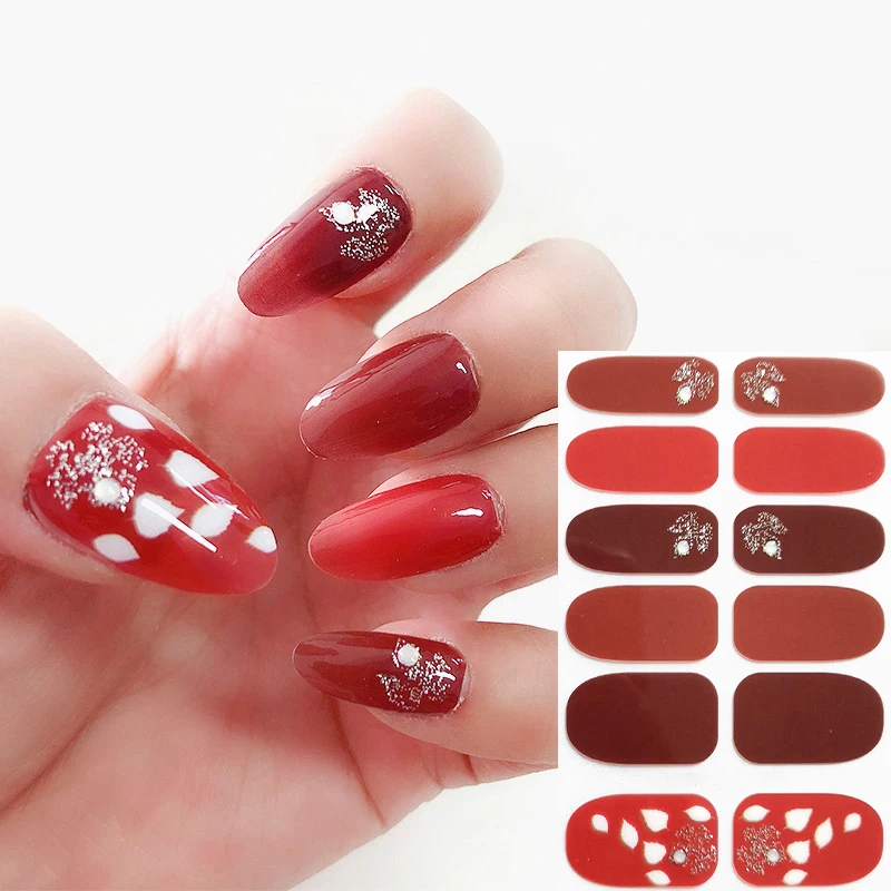 ST FUTURE Wholesale Factory OEM Brand Name Nail Art Stickers Design DIY Nail Cured Wraps