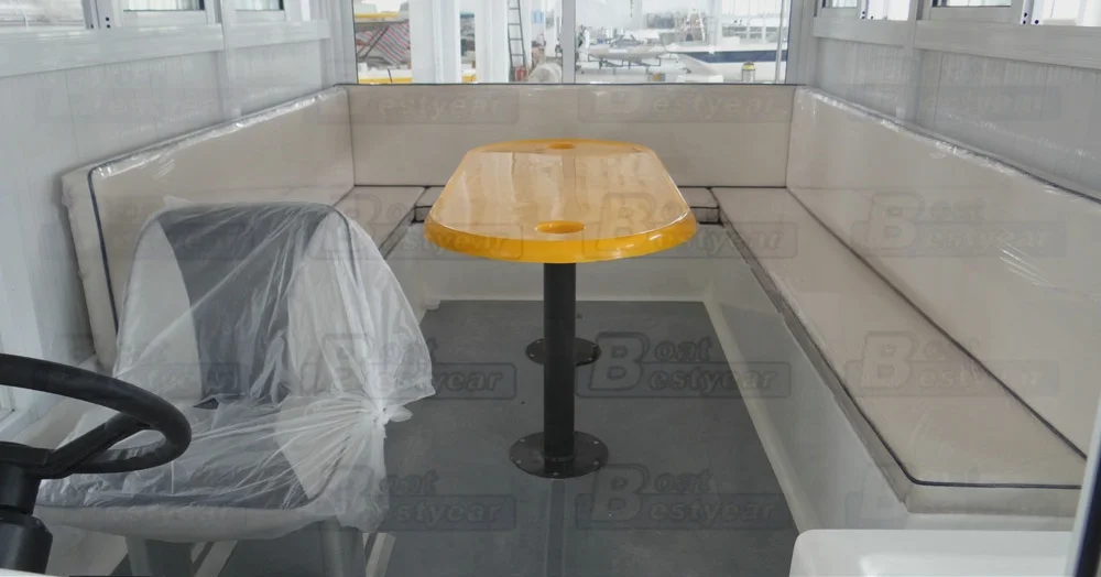 fiberglass electric catamaran pontoon boat 550 open