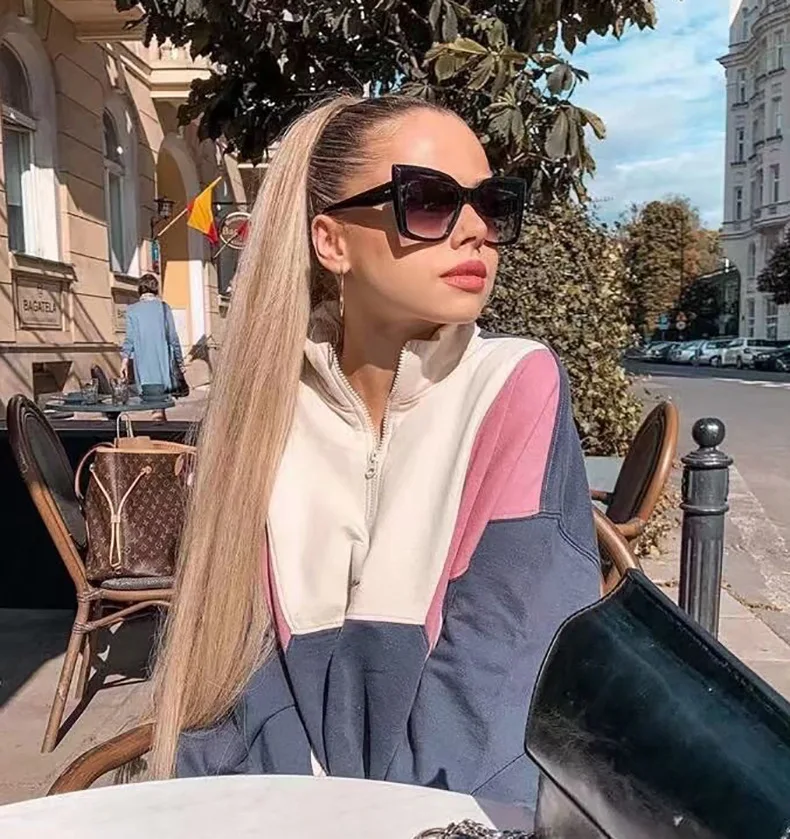 New arrivals fashion eye cat oversized sunglasses women 2023