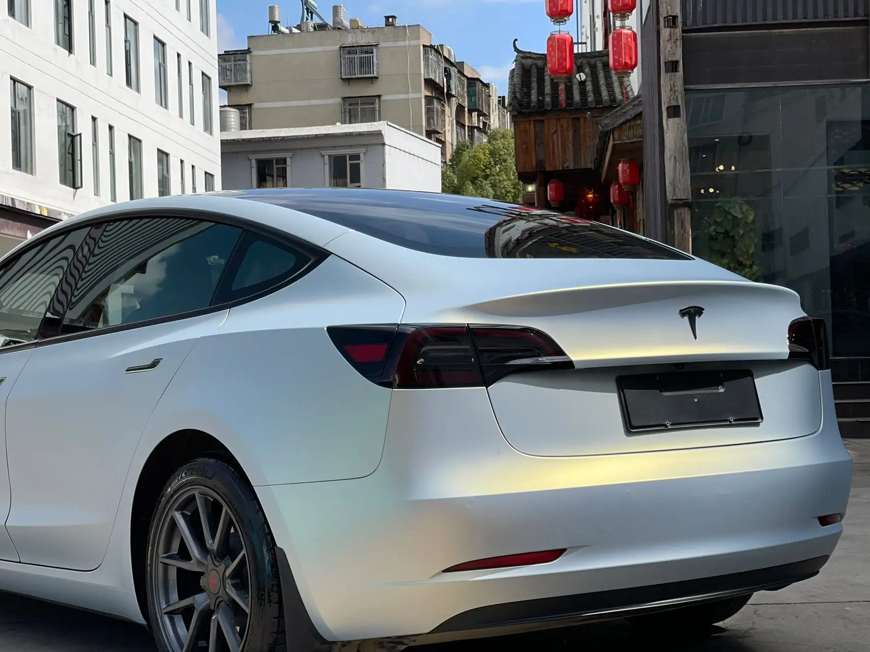 CARKOO PET Yuanfeng blue charm gold car wrap vinyl blue shift gold color car wrapping film