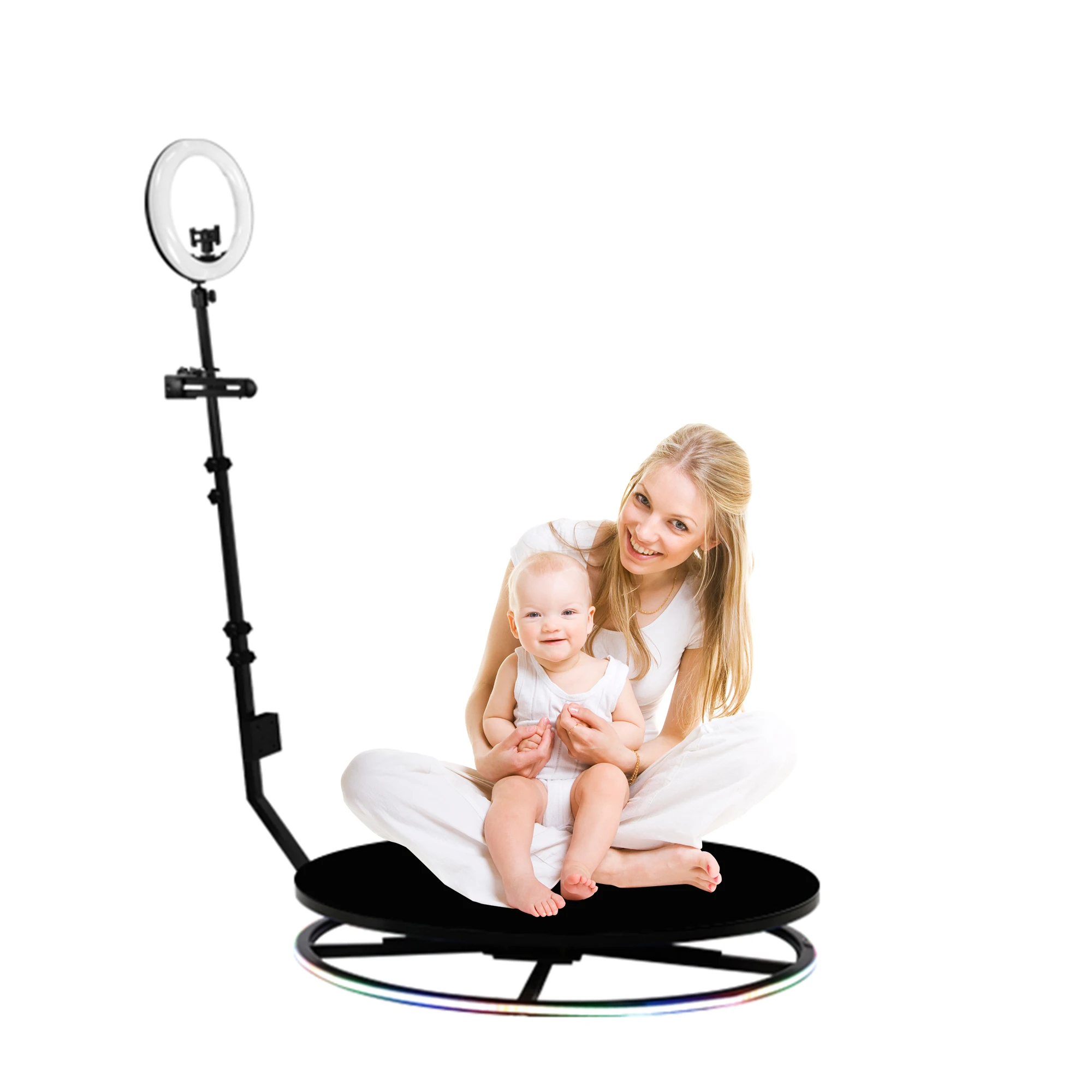 68cm Smart New Portable Factory Shipped 360 Photo Booth For Party Wedding Automatic  Selfie Spinner Camera Ipad 360Photobooth