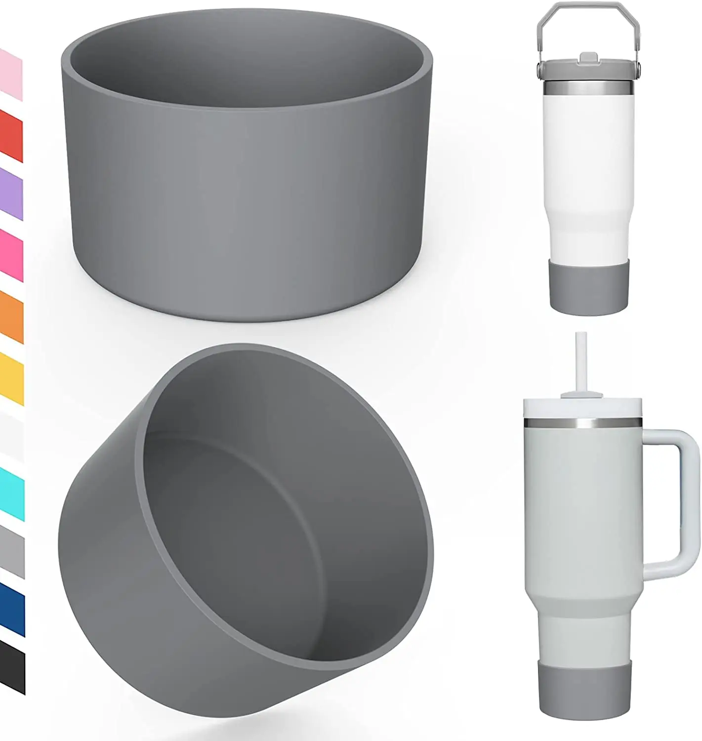 DD1781  40oz Tumbler Protective Silicone Boot Mug Cup Bumper for  Adventure Water Bottle Bottom Sleeve Cover