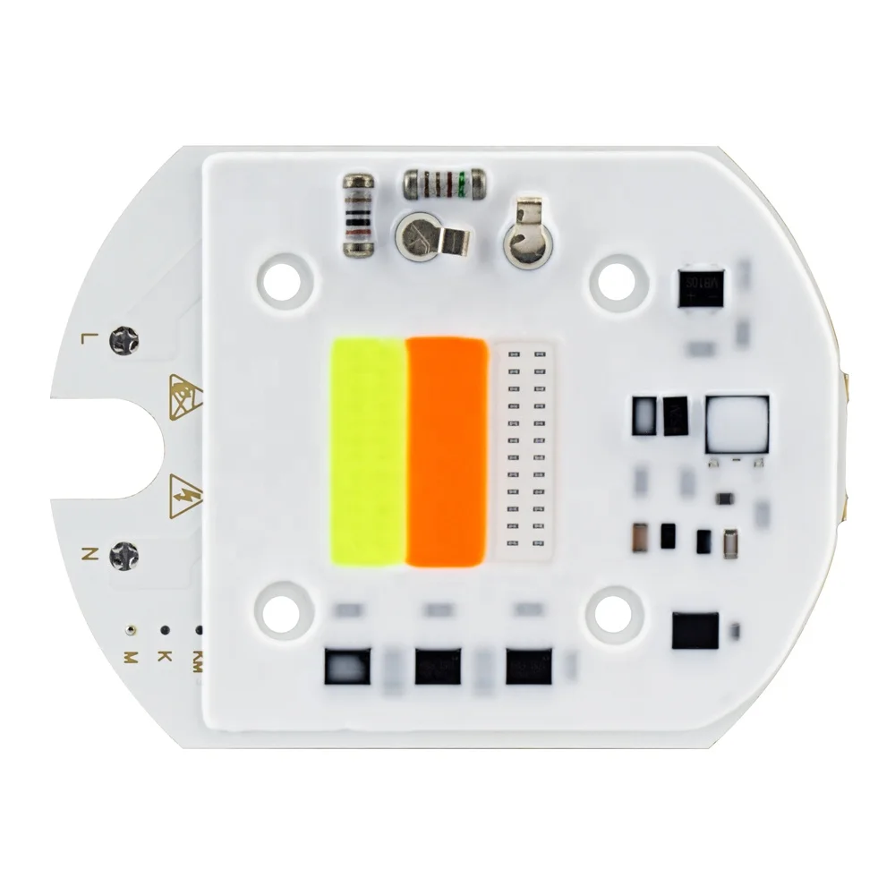 Светодиодные чипы 220 В COB 30 Вт, автоматическое изменение цвета RGB для садового наружного ландшафтного освещения