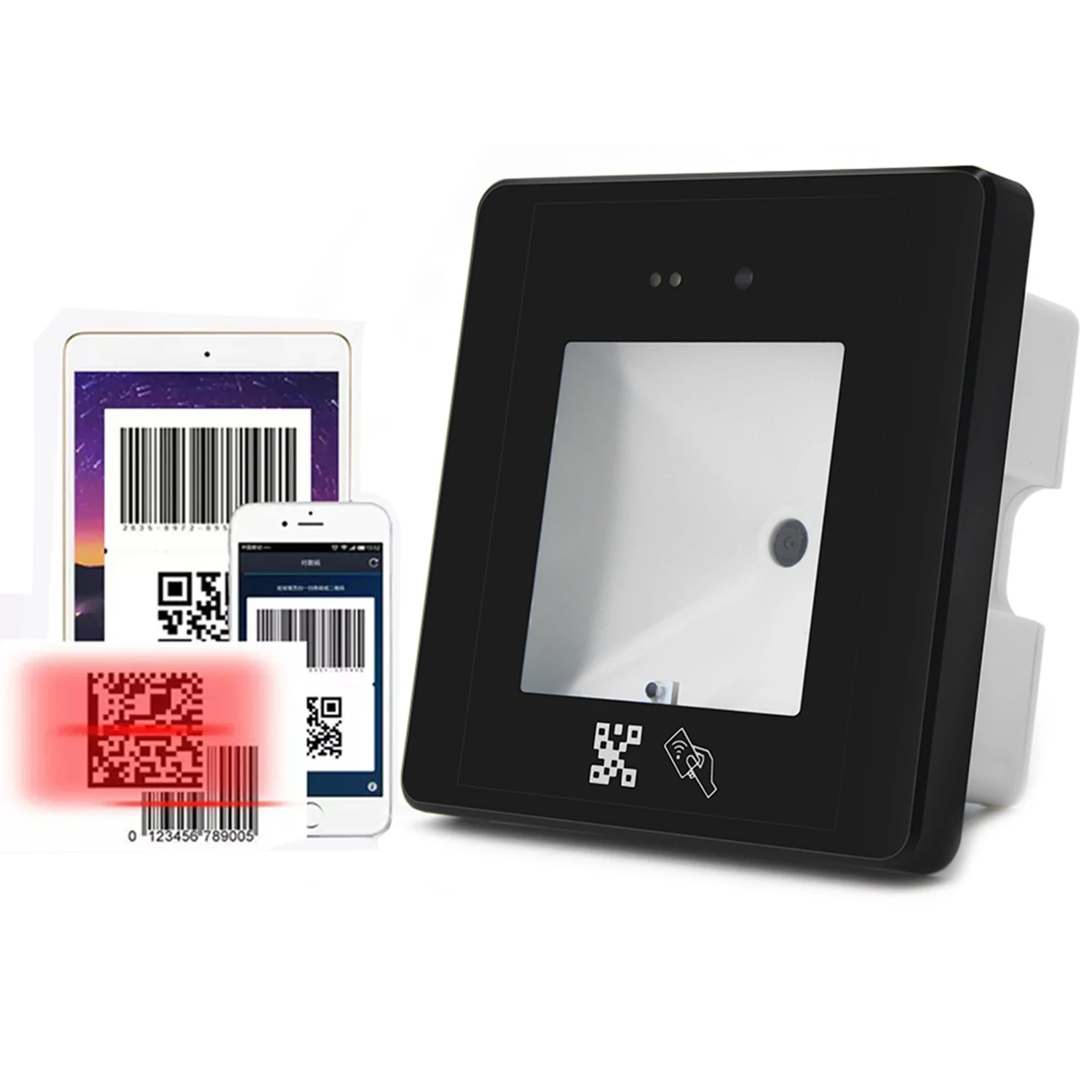 Считыватель Карт Доступа 13 56 МГц 1D 2D сканер штрих-кода с NFC USb/RS232 HM20