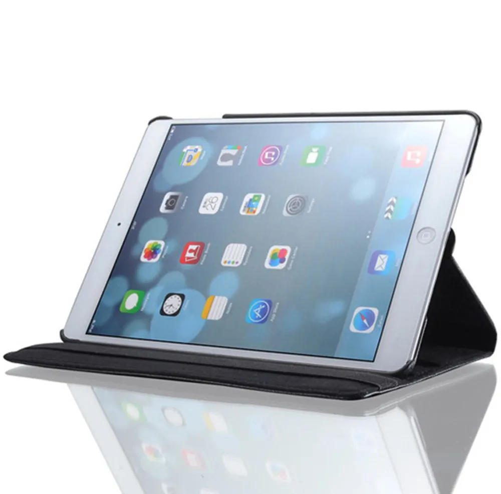 Smart Leather Cover for iPad 9.7 2018 2017 Stand Rotation Case Shell for Air 2 Air 1 for iPad 5 iPad 6 Hard Shell
