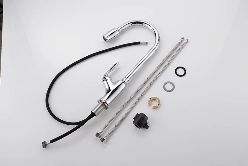 Commercial Monocomando Kitchen Faucet with Pull Down Sprayer  / Pulldown Single Handle Brass Kitchen Sink Taps Grifos De Cocina