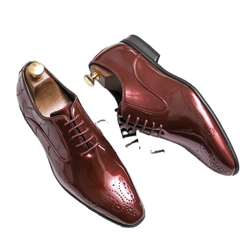 New Styles Men Classic Office Formal Leather Shoes Luxury Wedding Suit Dress Shoes