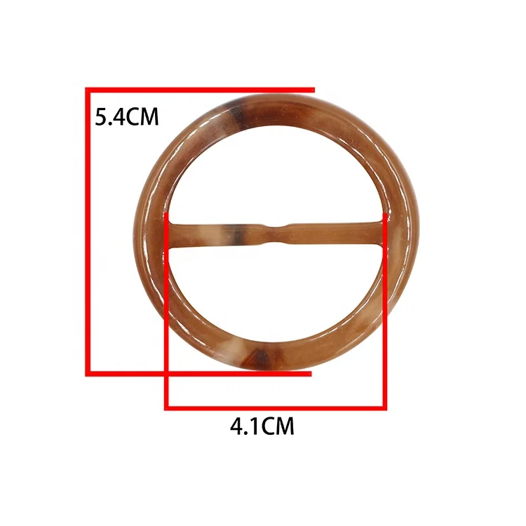 New Products High Quality Swimsuit Buckles Bikini Resin Plastic Waist Belt Buckle for Garment Customized Logo Plating Round