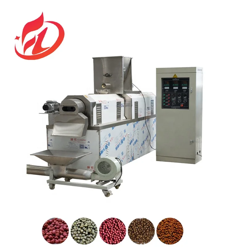 Factory Price Pet Dog Food Processing Plant Floating Fish Feed Pellet Extruder Making Machine Fish Feed Production Line