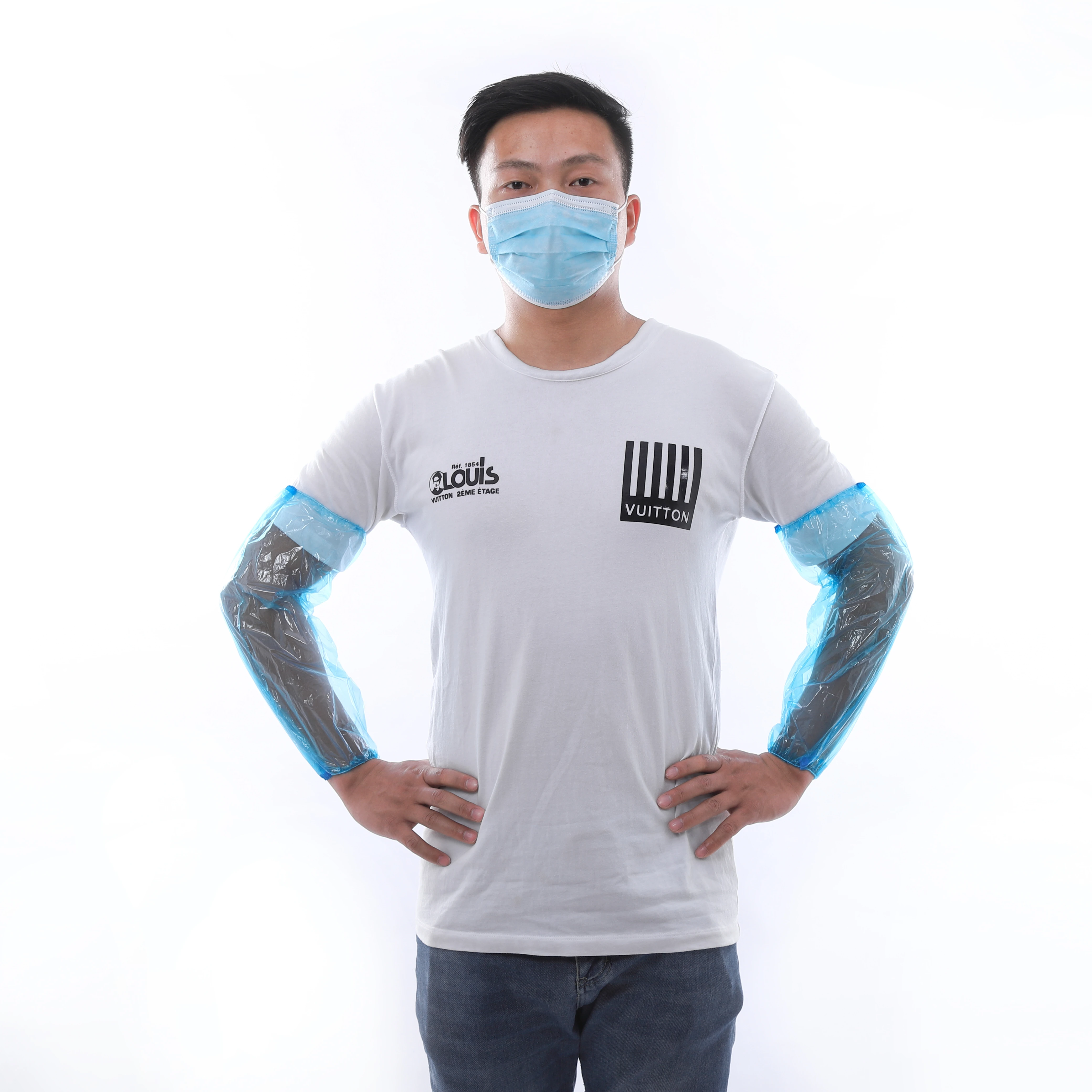 Cheap price Transparent Pe/Cpe Plastic Oversleeve Cover Disposable Arm Sleeve Cover