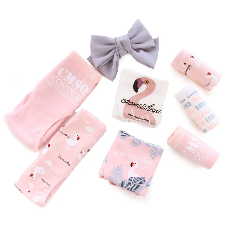 fashion ladies comfortable cotton printed underwear cute girl printed panties