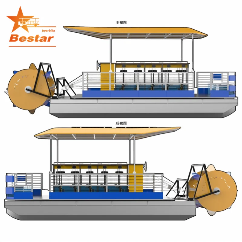  Luxury Floating Aluminium Made Electric Fishing Party Catamaran Pontoon Boat For