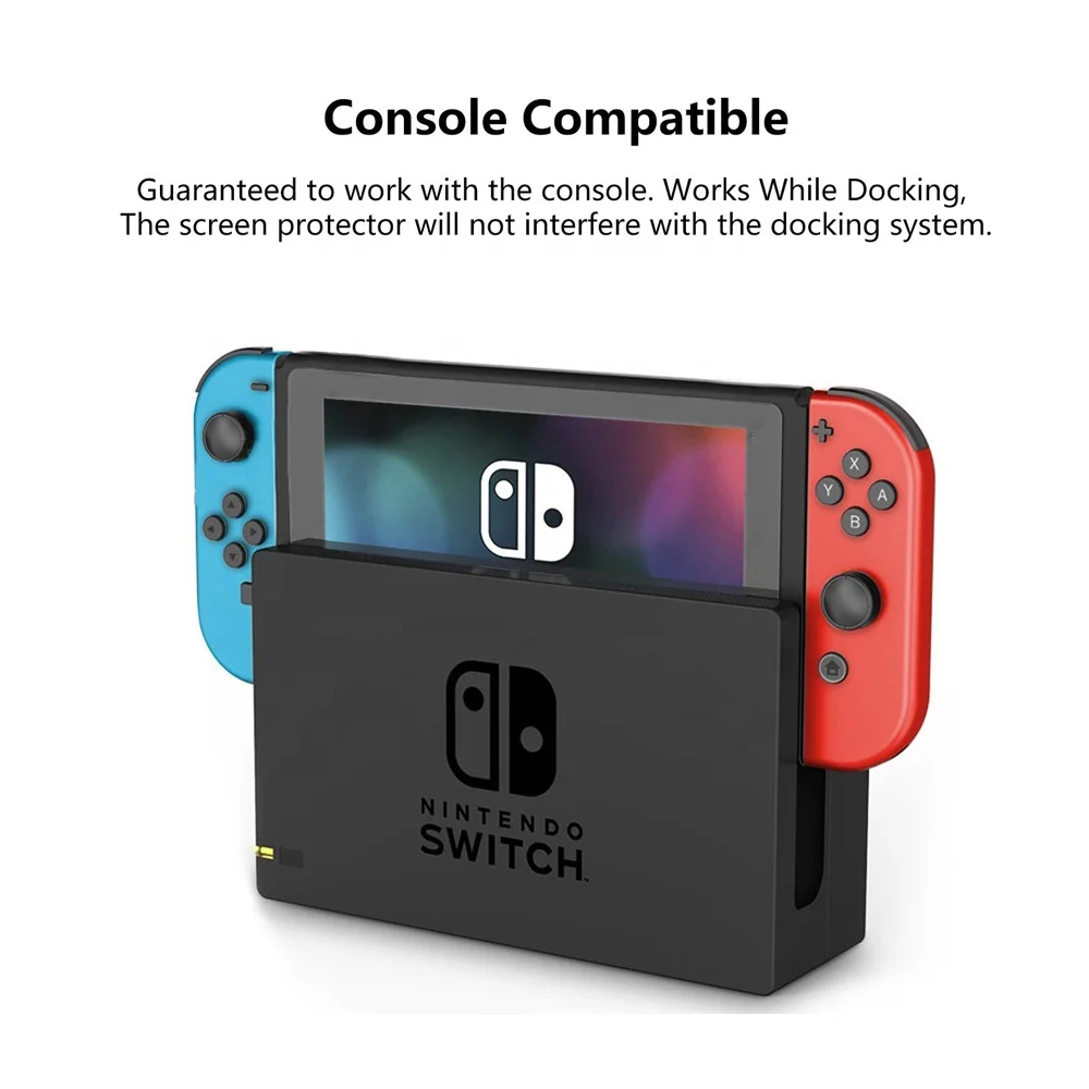 6.2' 0.33mm Premium Tempered Glass For Nintendo Switch Tablet Screen, Tempered Glass Screen Protector for Nintendo Switch 2020