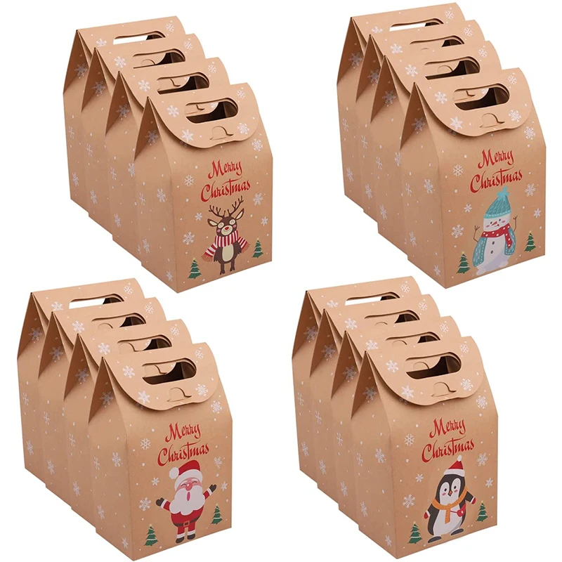 Custom Fashion  Flat Handles Apple Packaging Gift Cardboard Paper Box