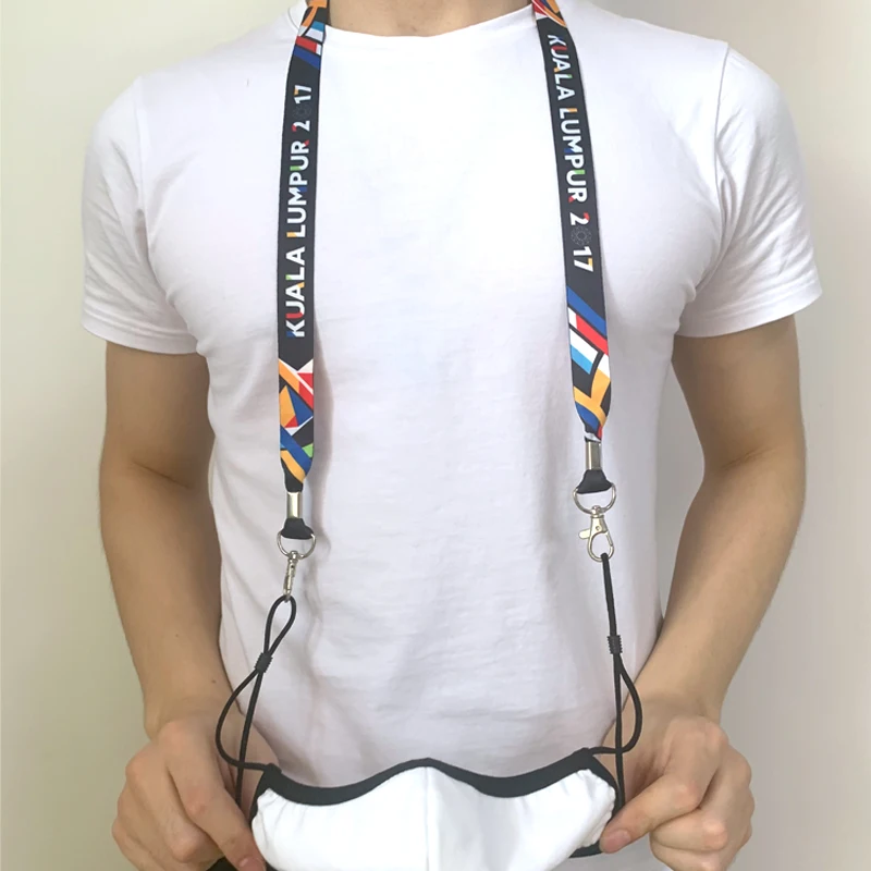 Новый дизайн, Лидер продаж, высококачественный шнурок с зажимом для бульдога/держателем для чашки или бутылки