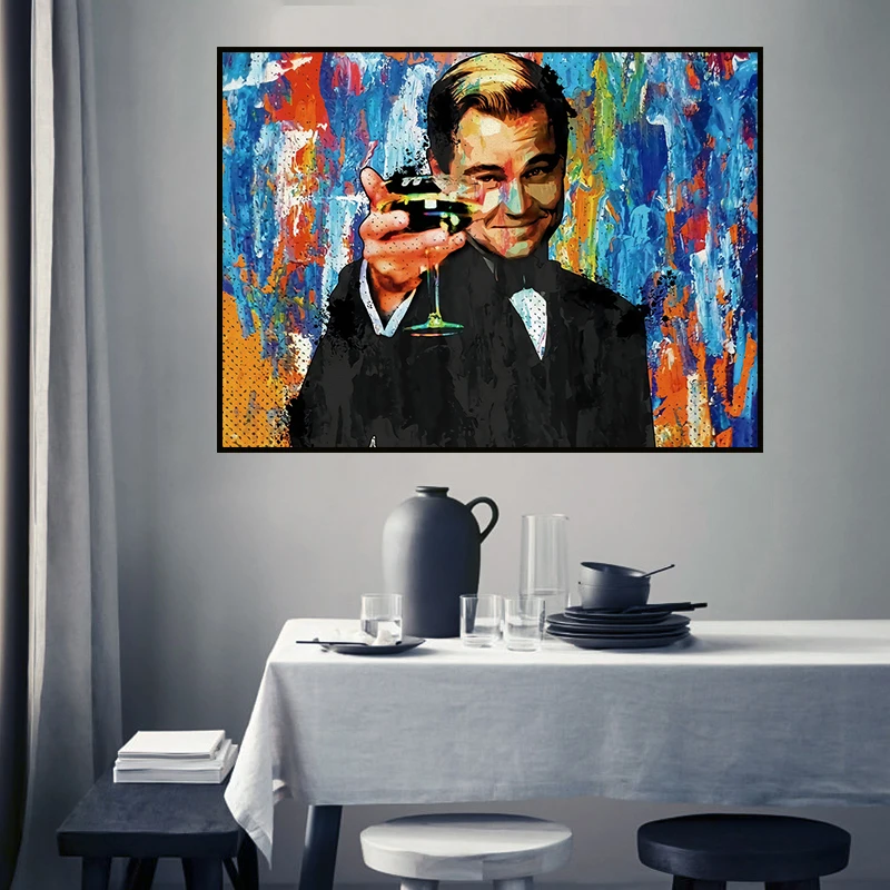 The Great Gatsby Movie Leonardo DiCaprio Poster Canvas Painting Modern Wall Art Print Pictures Cuadros for Living Room Decor