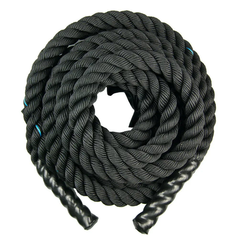 Factory custom logo training gym battle rope 25mm 38mm 50mm for fitness undulation sports  Cross Fitness battle Rope