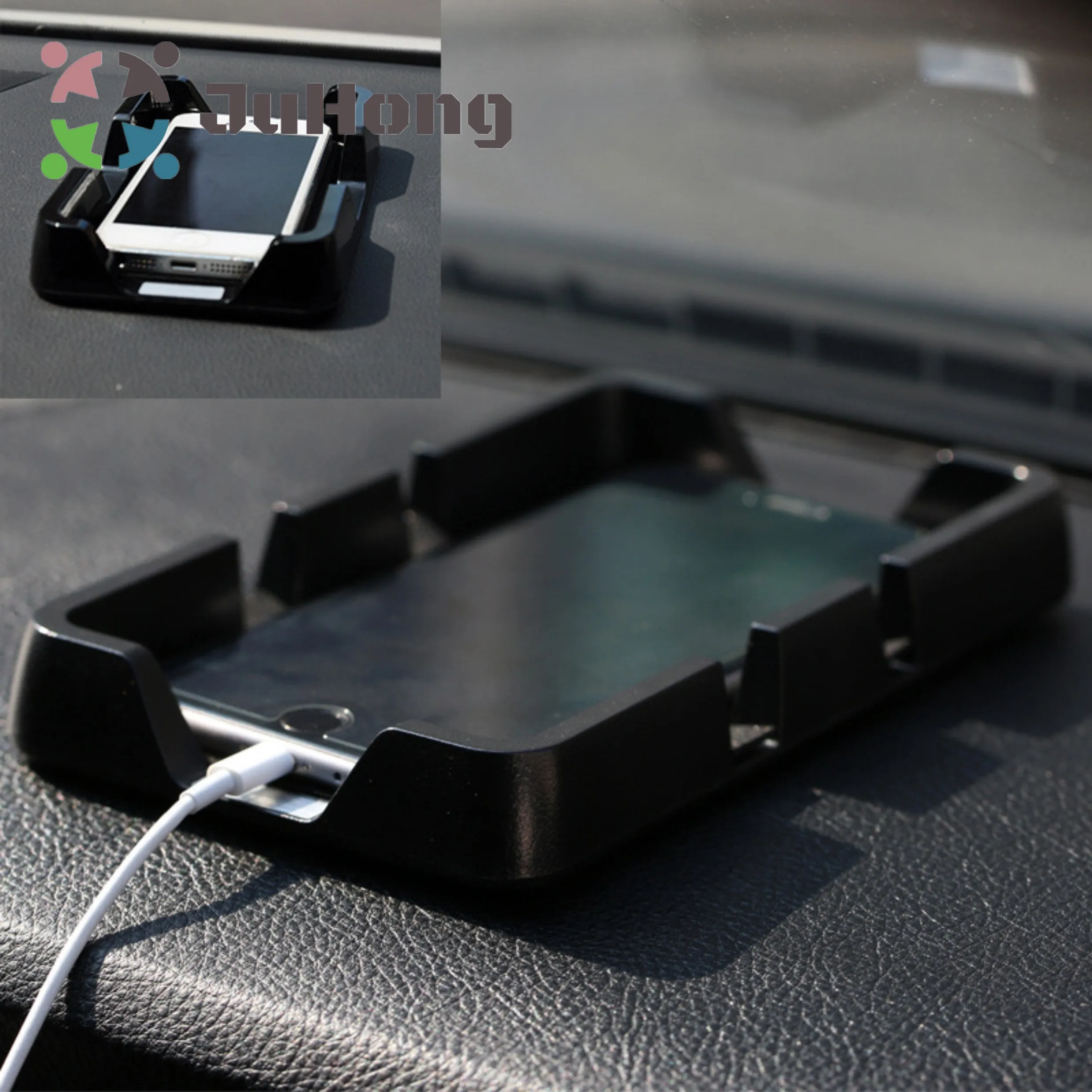 Car Phone Tray 2 Size Hold by Anti-slip Mat Mobile Phone Case With Card Slot for iPhone for Samsung Galaxy for Xiaomi for Huawei
