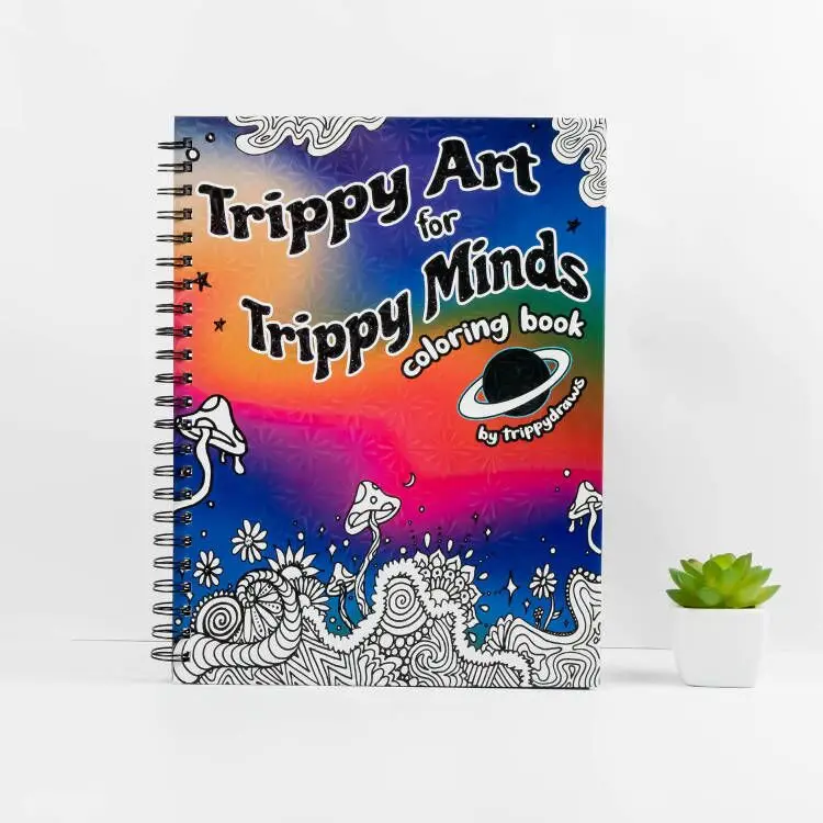 Wholesale Uptodate Spiral A4 Custom Children Adult Drawing Coloring Printing Book