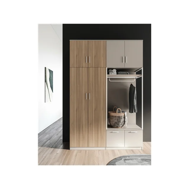 Designed Modern Furniture Modern Popular Style Elegant Living Room Furniture Wooden Material Clothes Sliding Home Wardrobe