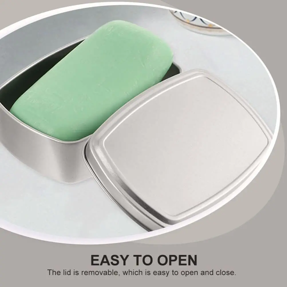 Recyclable Silver Color Square Tin Box Empty Metal Tin Can Metal Tin Aluminum Can For Soap Packaging