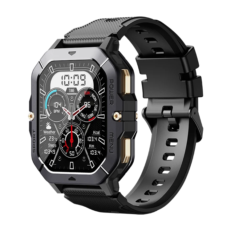 C28 Smart watch 1 ATM Waterproof 2.02inch Screen 410mAH Big Battery Watches BT Call 100+ sports modes smartwatch