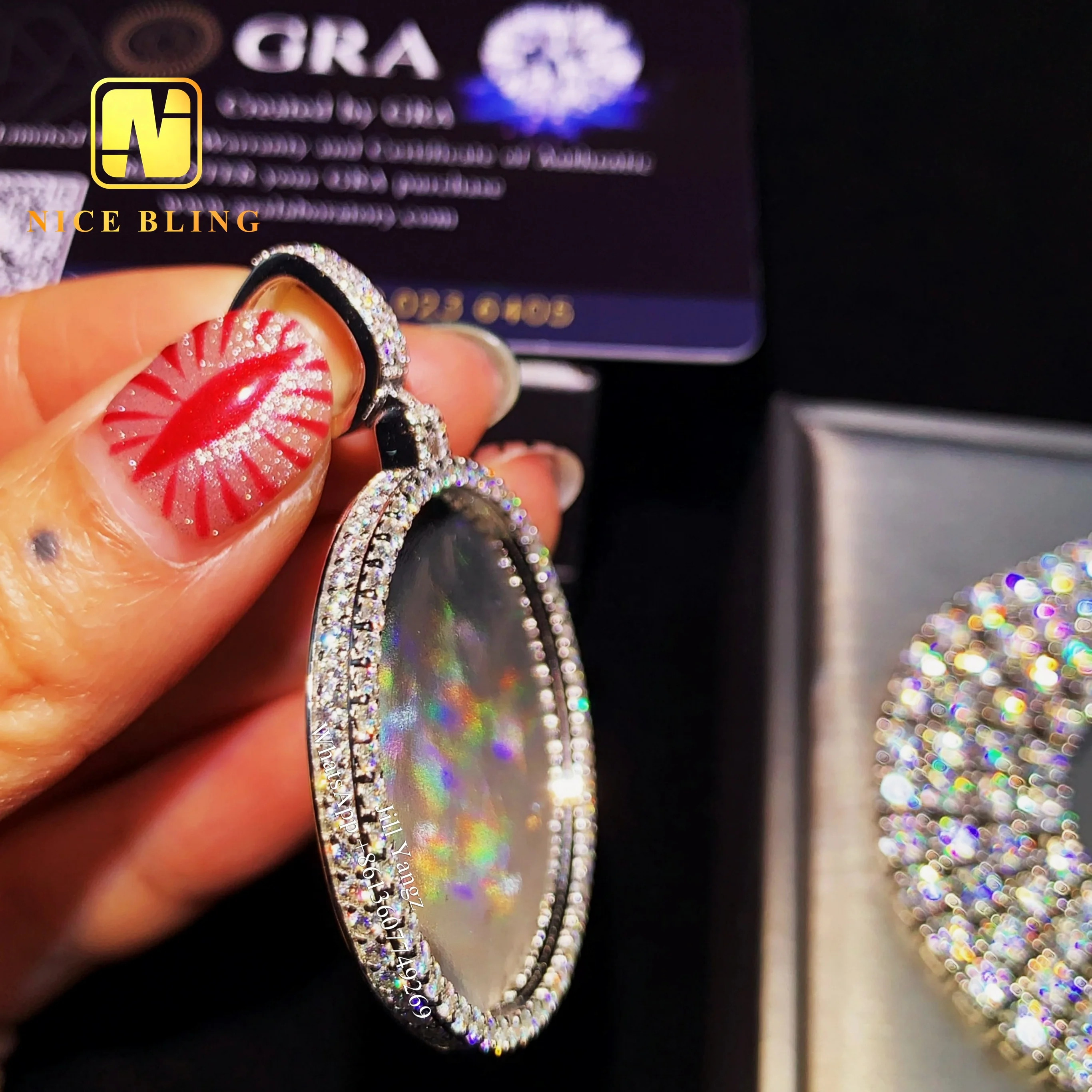 Custom Memorial Pendant Memory Medallion Picture Necklace Hip Hop Jewelry 925 Silver Moissanite Iced Out Custom Photo Pendant