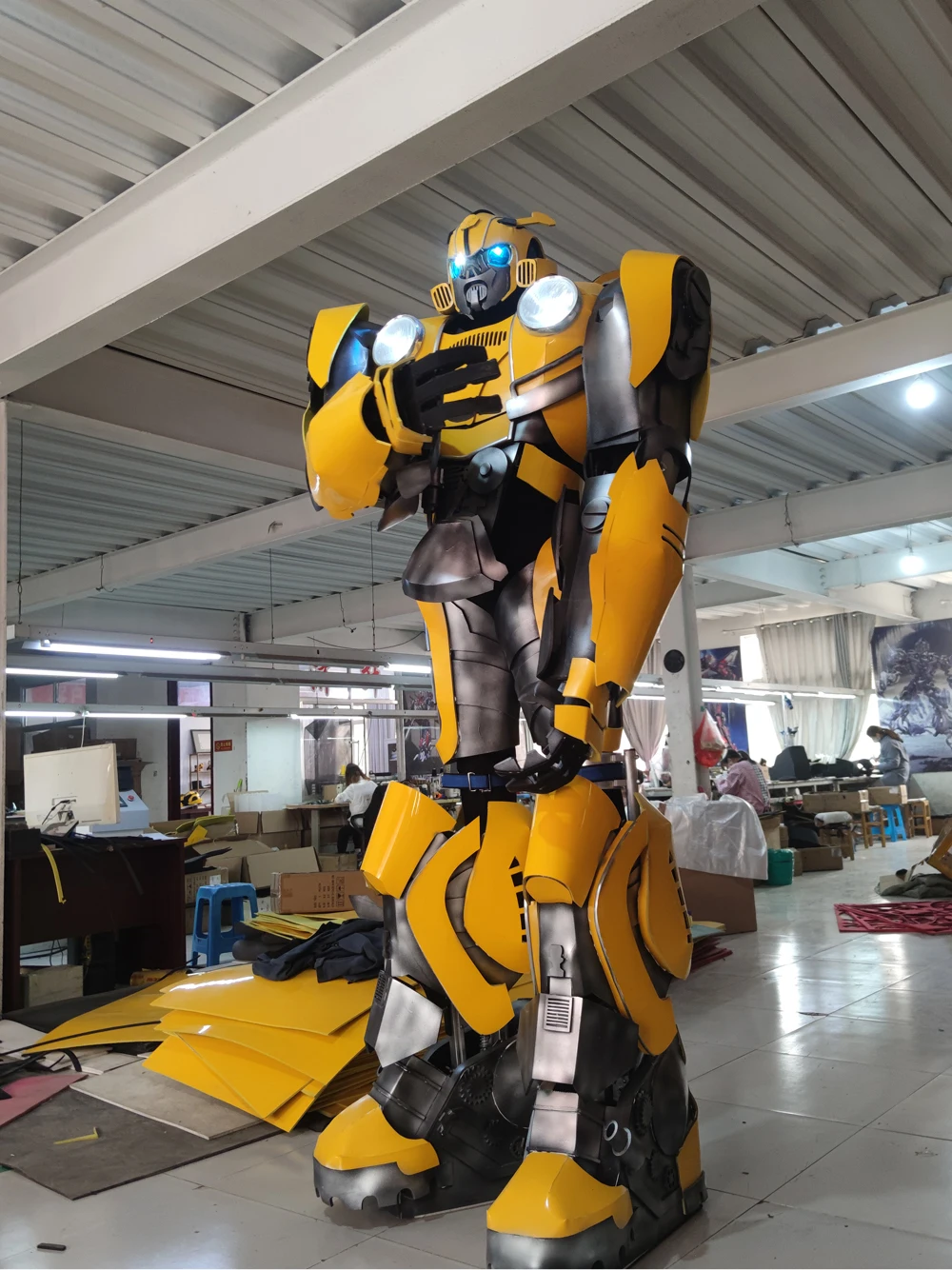 Factory New Product 2.7m Adult LED Life Size Robot Stilts Costume Party Cosplay