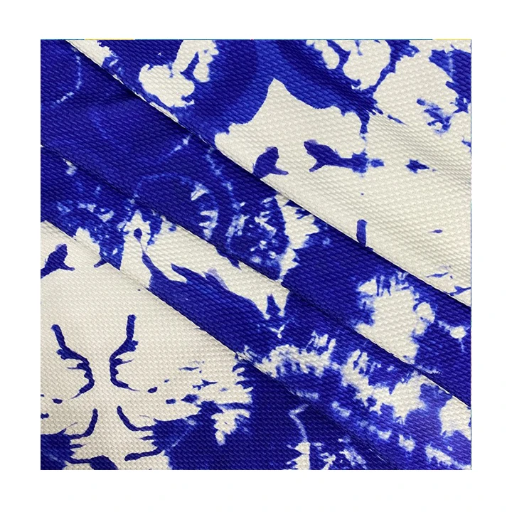 Hot Sale Blue Tie Dye Digital Printing Polyester Bullet Liverpoof Fabric for Bows