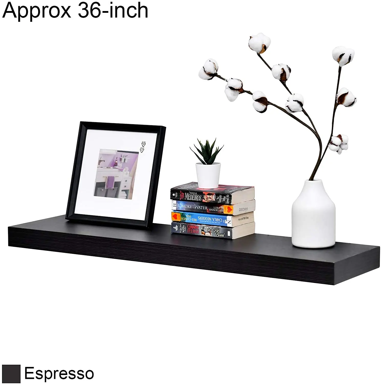 wholesale custom Mission Floating Shelf Wall Mount Shelving Wood Modern Display Shelves