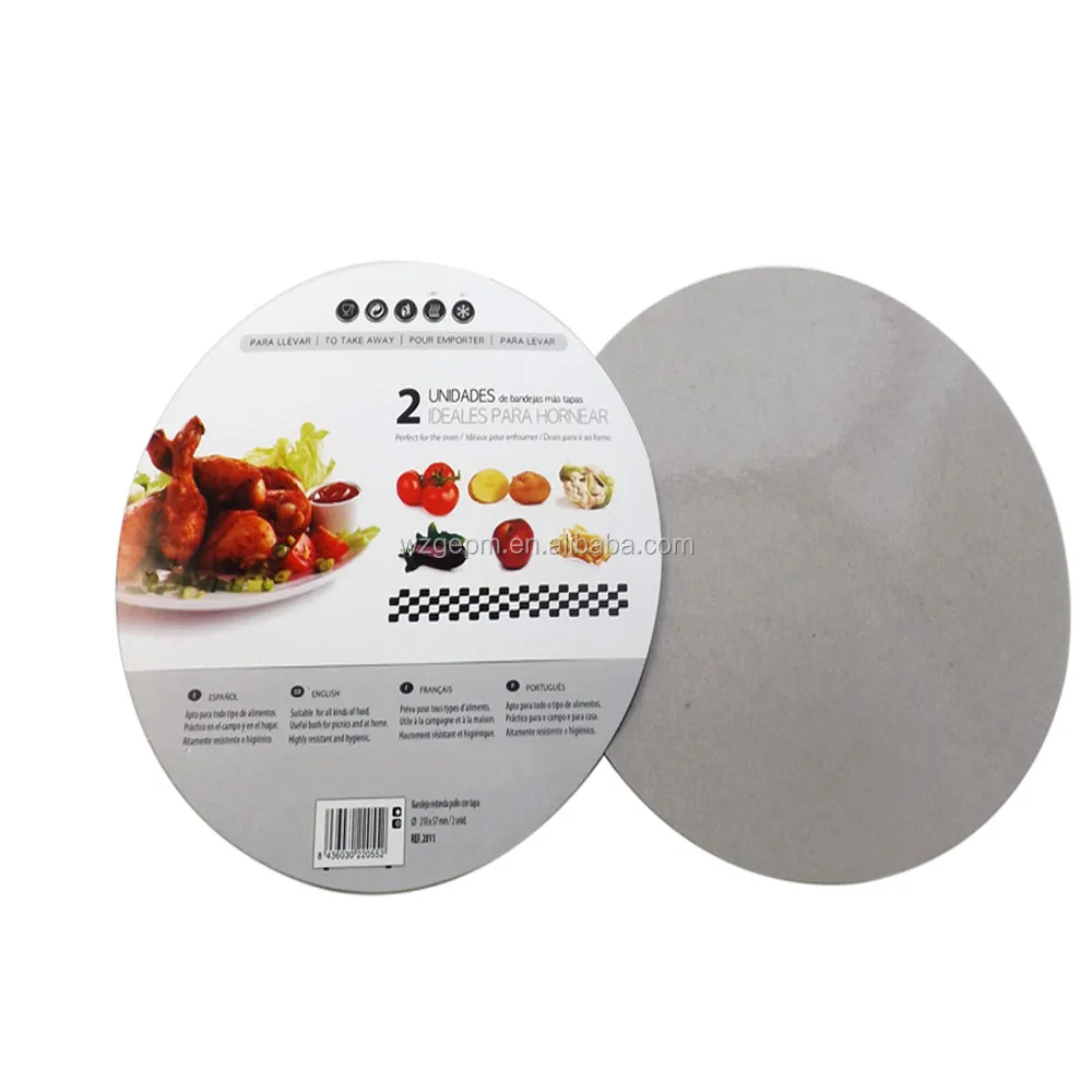 
Hot Sale Aluminium Foil Board Lids Paper Lids For Aluminum Foil Container 