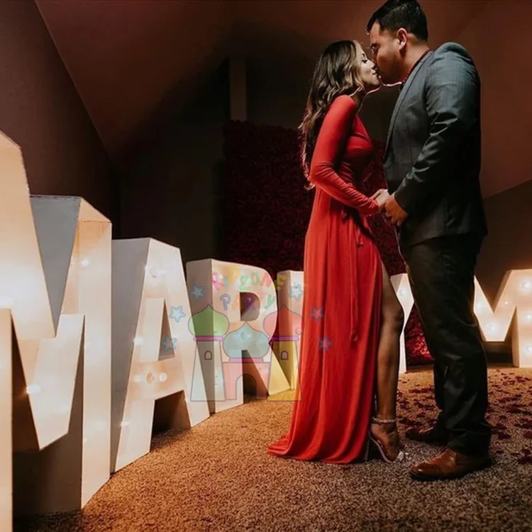 Commercial grade birthday party outdoor large number marquee wedding alphabet light up letters