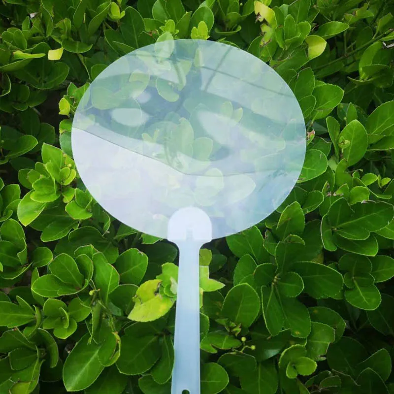 Eco-friendly pvc plastic custom printed 5*5cm mini kpop transparent  fan