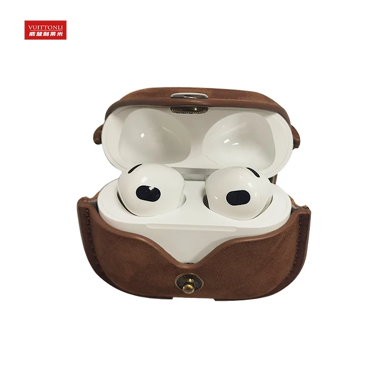 Butted Wholesaler Sell Leather Charger Case For Earpods Beats Studio Buds At A Low Price