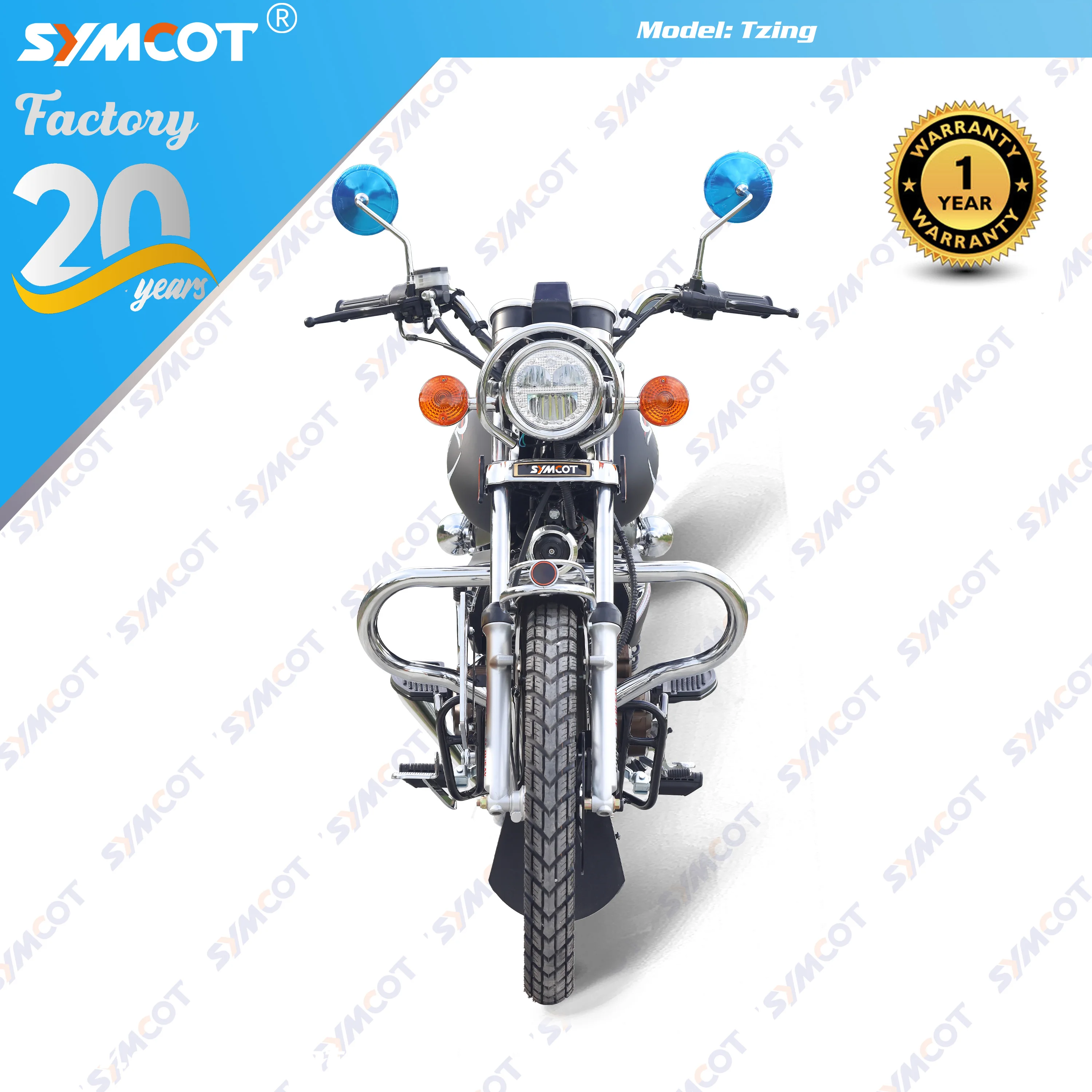 GN150 GN200 big fuel tank 13-spoke aluminum rim LED headlight with mp3 engine protector mud guard zalzel