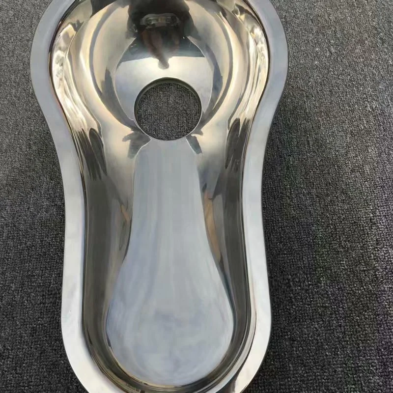 
YUSUN Simple Design 304 Stainless Steel Squat Pan Squat Toilet for Ships and Trains 