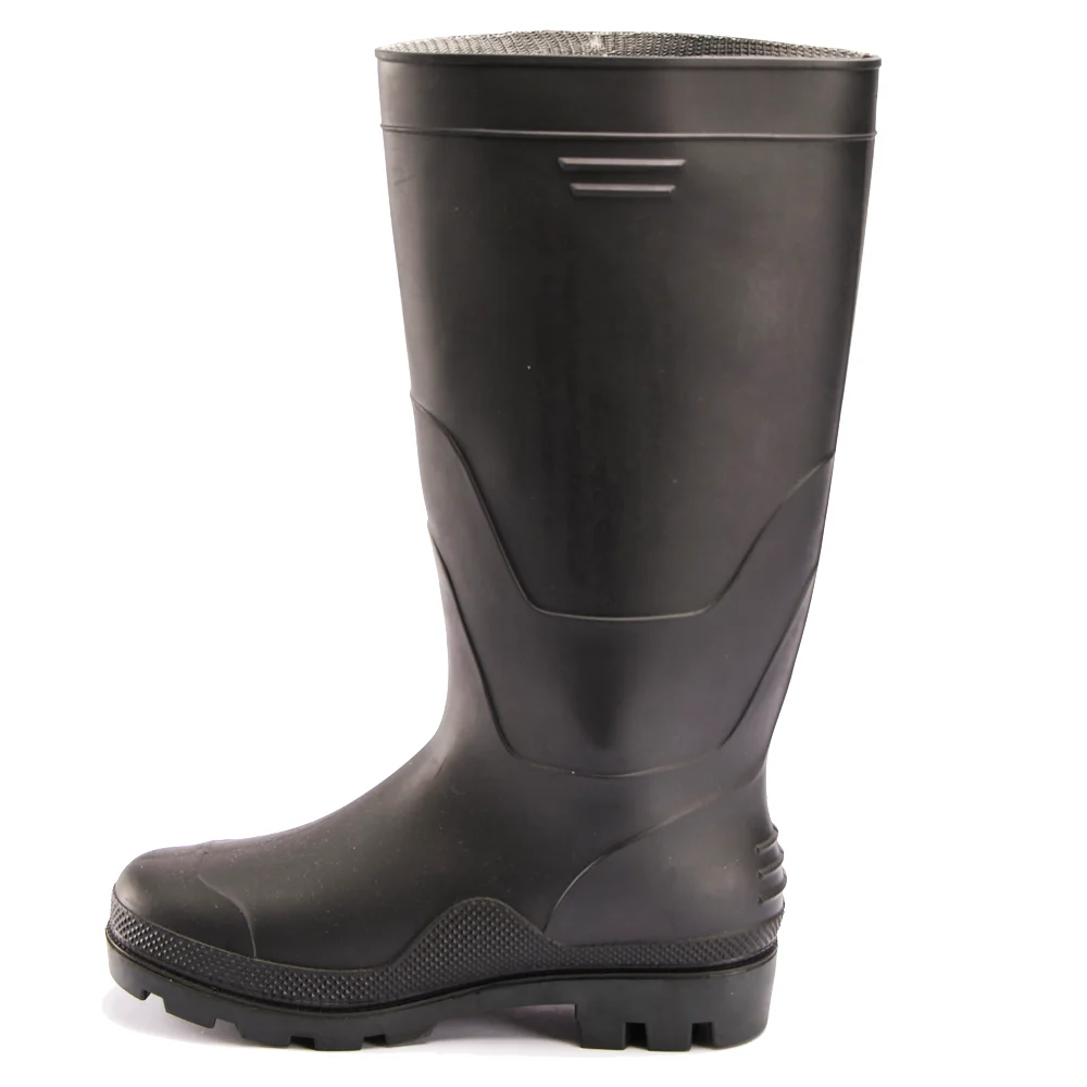 Industrial boots for men safety China rubber farm boots steel toe wellington boots men