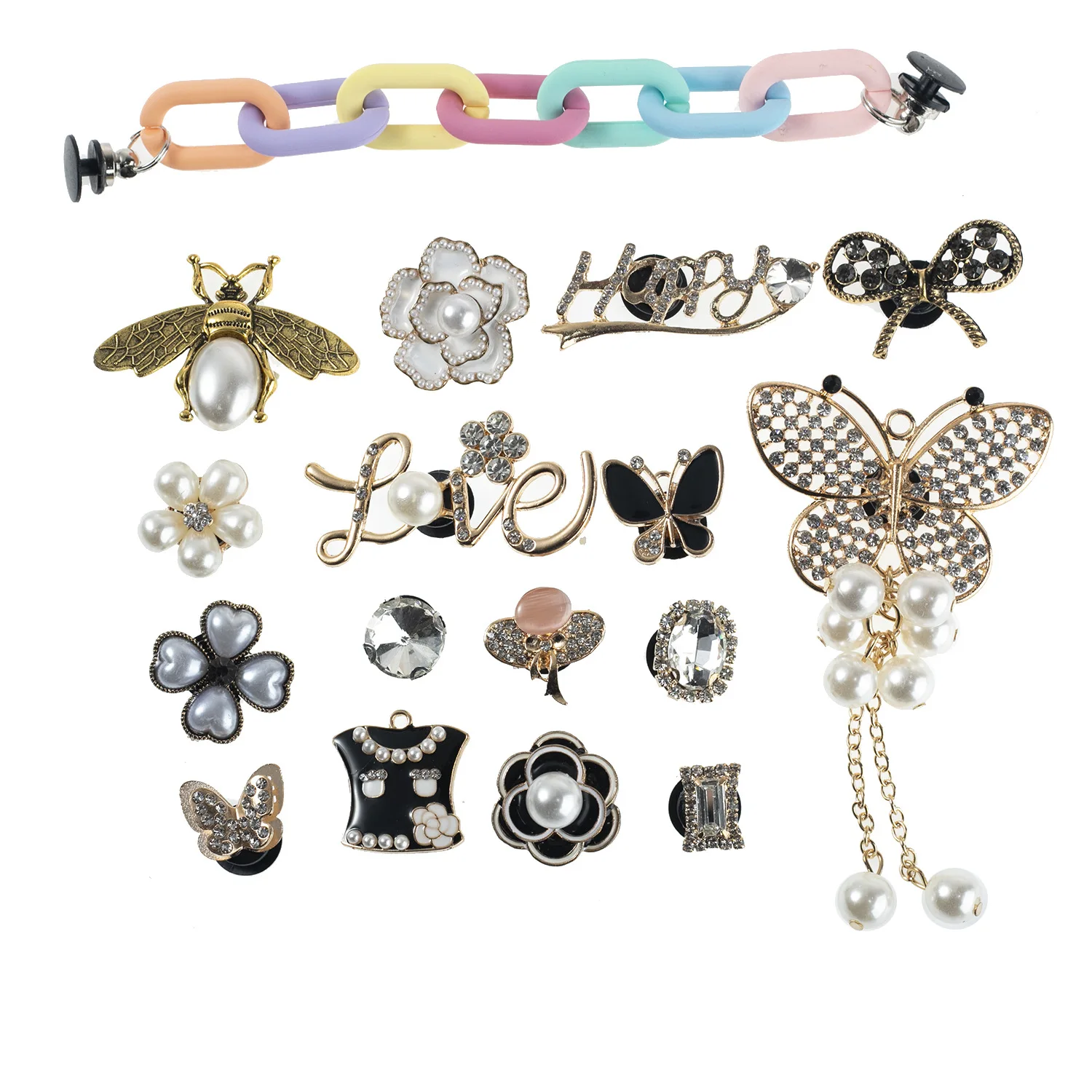 Custom Sneaker Clog Metal Alloy Pvc Designer Decorative Shoe Croc Shoes Charms