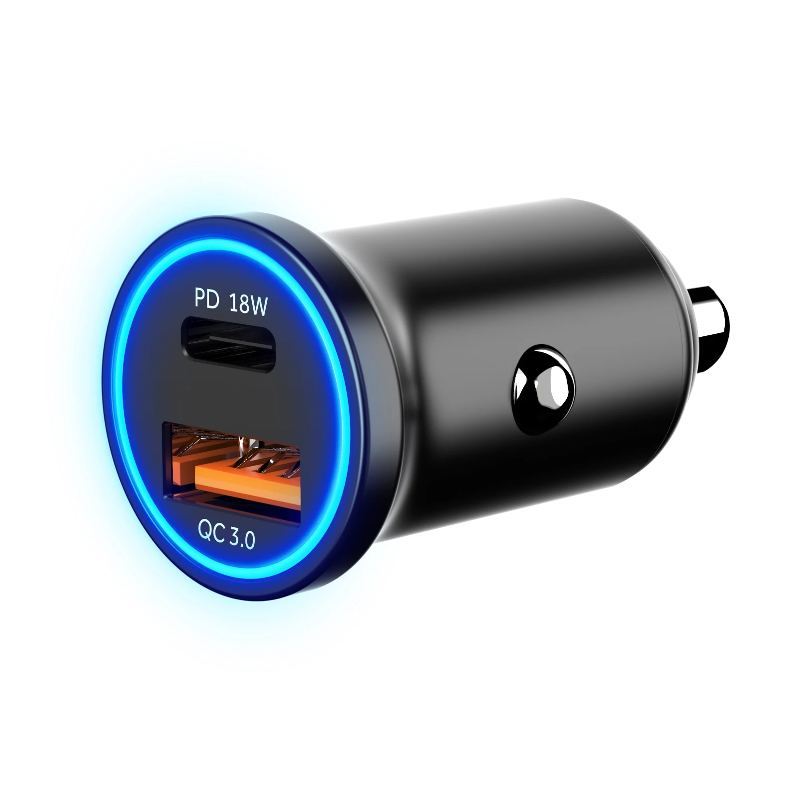  Оптовая продажа автомобильное зарядное устройство IBD pd qc qc3.0 mini qual comm 30 металлическое с быстрой