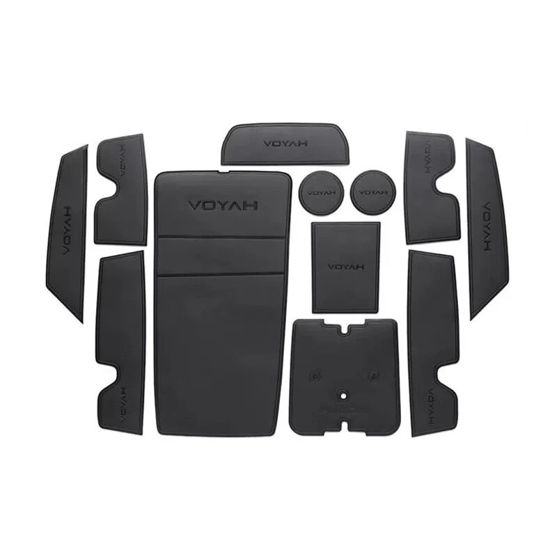 leather car interior center console armrest slot groove mats door slot pad for voyah free 2021 2022 2023 2024 2025 modify