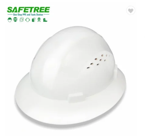 ANSI Z89.1 standard HDPE  Full brim Hard hat safety helmet