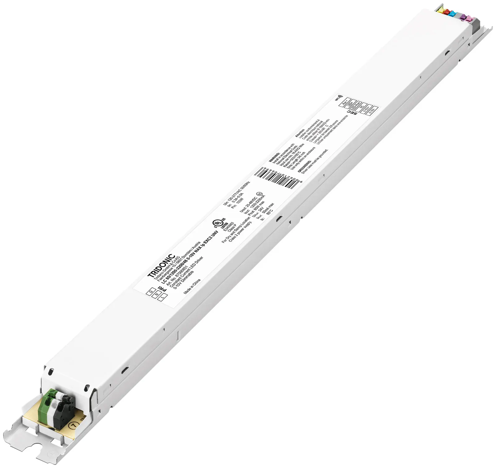 Тридонный привод UL LC 20W 35W 50W 75W 85W 0-10V NFC AUX lp EXC2 UNV серии US applications
