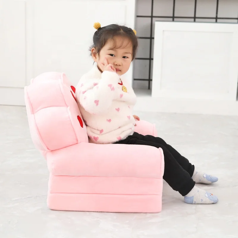 Оптовая продажа, симпатичный детский диван, мультяшное животное, мини детское кресло, стул для ленивых, подарок на день рождения, складной диван-стул