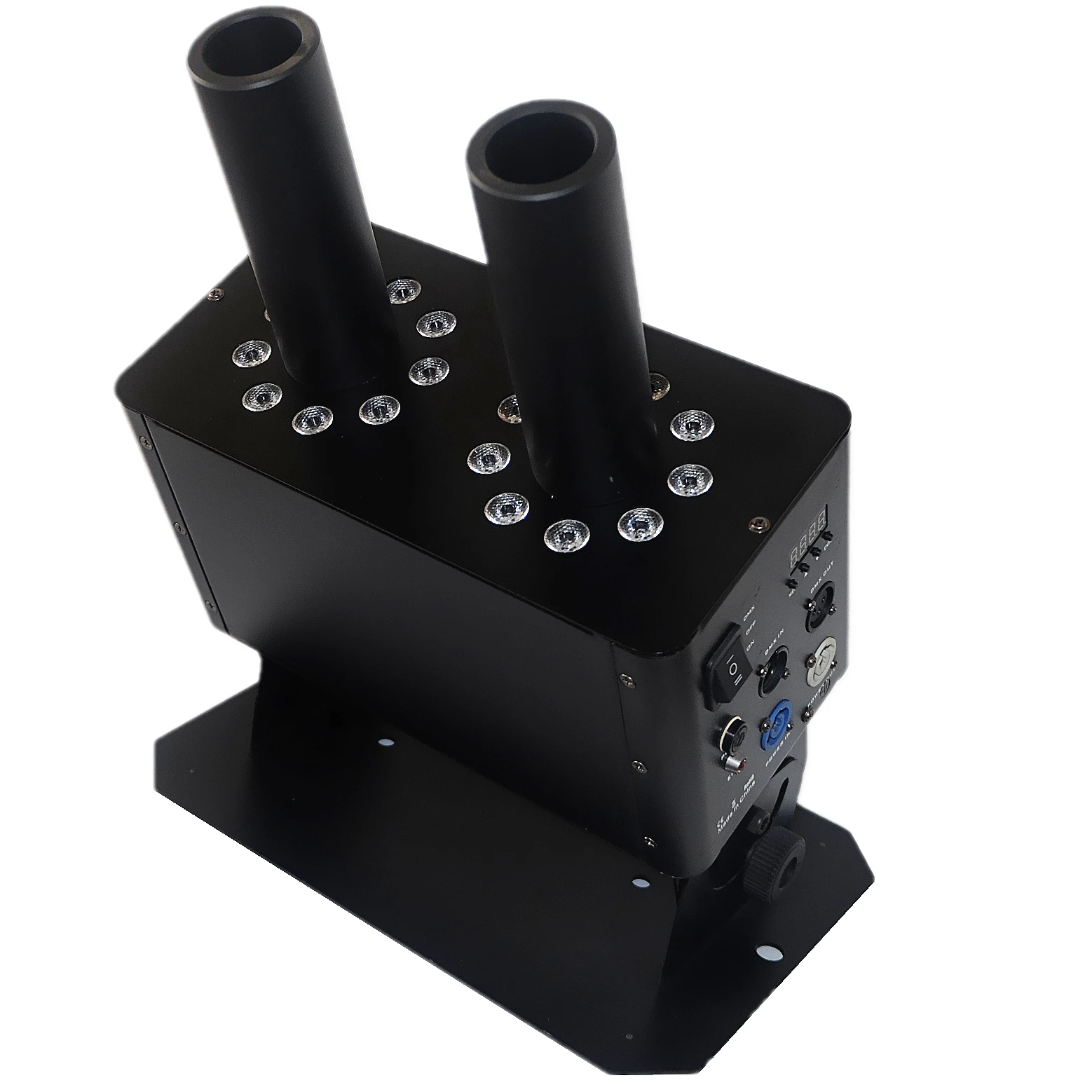 YISEN Double Dual Barrels Led Co2 Cryo Jet Machine Dmx Rgb Dj Party Club Stage Effect Concert Wedding Event Equipment